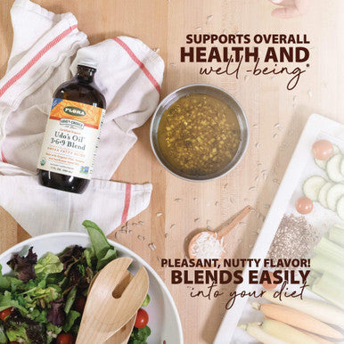 Flora Udos Choice Omega 369 Oil Blend Made with Organic Flax Sesame Sunflower Seed Oils PlantBased Vegan Omega Fatty Acids Based on Ideal 211 Ratio 17fl oz. Glass Bottle