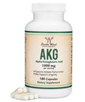AKG Supplement (Alpha Ketoglutaric Acid) 1,000mg Per Serving (180 Capsules) Different and May Be More Effective Than AAKG (Recently Studied for Healthy Aging Properties) by Double Wood Supplements