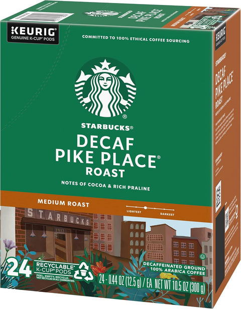 Starbucks Pike Place Decaf Coffee, Keurig (100684)