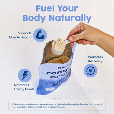 NativePath Complete Beef Protein Powder Isolate ÃƒÂ¢Ã¢â€šÂ¬Ã¢â‚¬Å“ Grass-Fed Pasture-Raised Dairy & Lactose Free Gluten Free Zero Sugar MCTs & Amino Acids ÃƒÂ¢Ã¢â€šÂ¬Ã¢â‚¬Å“ 20g Protein Vanilla Flavor 30 Servings