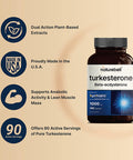 Turkesterone Supplement 500Mg Plus Beta Ecdysterone 1000Mg 180 Capsules 2 In 1 Support Ajuga Turkestanic Extract 10 Infused With Hydroxypropylbetacyclodexrin Highly Bioavailable Plant Based