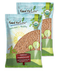 Food to Live Organic Roasted and Salted Sunflower Seeds, 2 Pounds Non-GMO Kernels, Vegan, Kosher, Bulk, Hulled, High in Protein and Dietary Fiber. Great for Snacking, Cooking, and Salads.