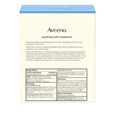 Aveeno Active Naturals Soothing Bath Treatment Packets 8 Each