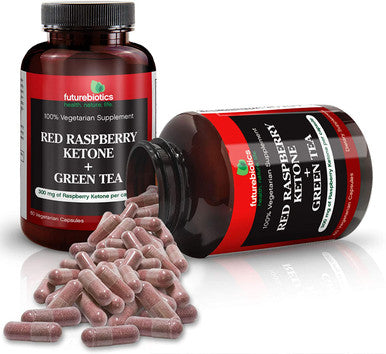Futurebiotics Red Rasberry Ketone + Green Tea, 60 Vegetarian Capsules