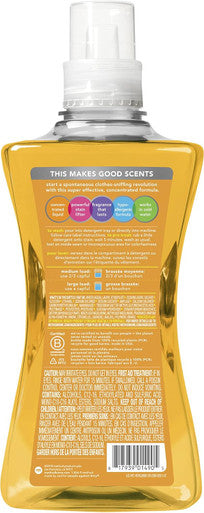 Method Liquid Laundry Detergent Ginger Mango 66 Loads Per Bottle Hypoallergenic + Biodegradable Formula Plant-Based Stain Remover 53.5 Fl Oz (Pack of 2)