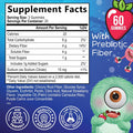 Nature'S Nutrition Fiber Gummies for Kids Supplement - Daily Prebiotic Fiber for Kids Supports Regularity Digestive Health & Immune Support Nature's Plant Based Chicory Root Vitamins Vegan Berry Flavor 60 Gummies