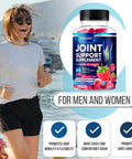 Built Nature Joint Support Gummies - Advanced Glucosamine Gummy Supplement With Vitamin E, High Potency Antioxidant & Inflammatory Response, Comfort For Back, Knees, Hands, Non Gmo, 60 Extended Delivery Gummies