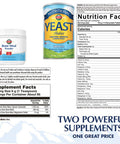 KAL Bone Meal Powder & Nutritional Yeast Bundle | Two Favorite Nutrition-Enhancing Products in One | 20 oz & 22 oz