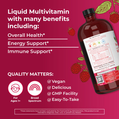 MaryRuth's Multivitamin for Women Men and Kids 15.22 Fl Oz