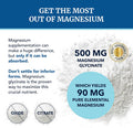 Magnesium Glycinate 500Mg Chelated For Muscle Relaxation, Bones, Heart, Nerve, Sleep & Calm Support For Women & Men High Absorption Magnesium Chelate Supplement & Bisglycinate Complex 120Ct