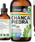 Bio Krauter Chanca Piedra Tincture - Natural Kidney Health Support Liquid - Chanca Piedra Stone Breaker & Gallbladder Cleanse Formula - Vegan Alcohol & Sugar Free Drops - 4 Oz