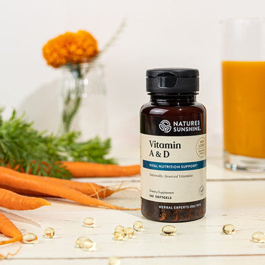 Nature'S Sunshine Vitamin A & D, 400Iu, 100 Softgels | Vitamin D And Vitamin A Work Together To Naturally Support The Immune And