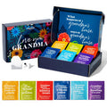 Thoughtfully Gourmet Love You Grandma Tea Set Tea Sampler Includes 6 Flavors of Tea with Inspirational Quotes Great Grandma s Set of 90