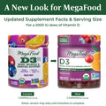 MegaFood Vitamin D3 Gummies 2000 Iu (50 Mcg) - Vitamin D Gummies Mixed Fruit Flavor Bone Muscle & Immune Support Supplement Vegetarian Gluten-Free Usda Organic 70 Gummies 35 Servings