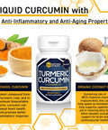NATURAL STACKS Turmeric Curcumin 60 ct. - 185x More Bioavailable Liquid Soft Gel - Supports Healthy Joints, Brain Function and Inflammation Response - 100mg Organic Coconut Oil for Rapid Absorption