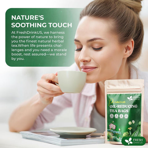 FreshDrinkUS, Premium 50 Mulberry Leaf Tea Bags, 100% Natural & Pure from Mulberry Leaves. Herbal Tea. Made with Natural Material Tea Bags. No Sugar, No Caffeine, No Gluten, Vegan.