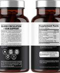 N1N Premium Blood Circulation Supplement 8 Powerful Herbs Vitamins All Natural Blood Flow Supplement with Hawthorn Butchers Broom and Cayenne Pepper to Support Circulation Heart Health 90 Caps