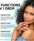 NUTRAHARMONY Liquid Biotin, Collagen Drops & Lions Mane Mushroom Capsules