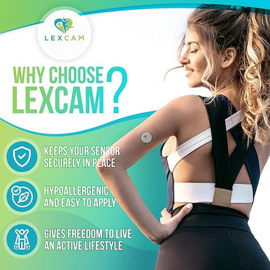 Adhesive Freestyle Libre 3 Only Sensor Covers Pack of 20 Patches, Waterproof, Transparent Cover w/Hole in Middle for Continuous Glucose Monitoring Device, Sensor is NOT Included