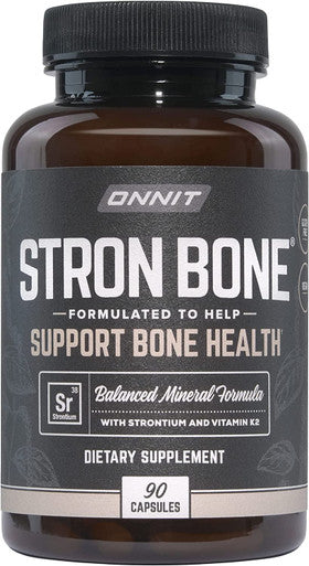Onnit Stron Bone with Strontium and Vitamin K2 90 Capsules Formulated to Help Support Bone Health