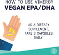 Vimergy Vegan EPA/DHA, 30 Servings Algal Omega 3 Fatty Acids Plant Based Fish Oil Alternative with Vitamin E Supports Heart, Brain & Eye Health - Non-GMO, Gluten-Free, Soy-Free, Paleo (90 Count)