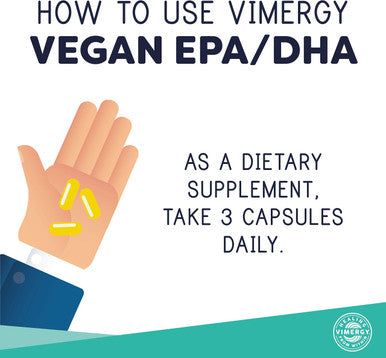 Vimergy Vegan EPA/DHA, 30 Servings Algal Omega 3 Fatty Acids Plant Based Fish Oil Alternative with Vitamin E Supports Heart, Brain & Eye Health - Non-GMO, Gluten-Free, Soy-Free, Paleo (90 Count)