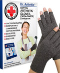 Doctor Developed Arthritis Compression Gloves and DOCTOR WRITTEN HANDBOOK -Relieve Arthritis Symptoms, Raynauds Disease & Carpal Tunnel (Small)