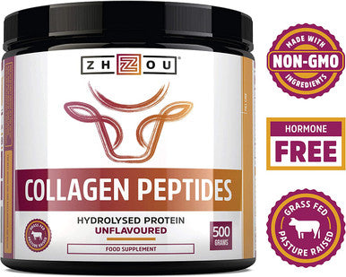 Collagen Powder 500g - Hydrolysed Collagen Peptides Powder - High Protein Bovine Collagen Supplement - Not Collagen Tablets - Grass Fed, Hormone Free - Rich in Amino Acids - for Hair, Nails & Skin