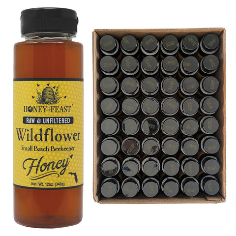 HONEY FEAST New Zealand Manuka Infused Honey with Propolis 12oz - Raw Manuka Honey, Patent Pending Formula, MGO182 Rating, Manuka Honey New Zealand