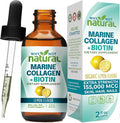 Why Not Natural Liquid Collagen For Women And Men With Biotin - Marine Collagen Elixir Plus Biotin Drops Supplements For Hair Growth Skin And Nails