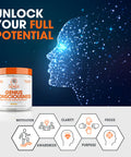 Genius Consciousness, Super Nootropic Brain Supplement Powder, Mango - Boost Focus, Cognitive Function, Concentration & Memory Booster - Alpha GPC & Lions Mane Mushroom for Neuro Energy & IQ