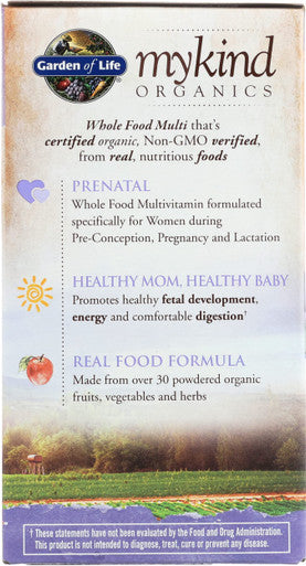 Garden of Life Organic Mykind Prenatal Multivitamin 216 Ct