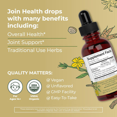 Maryruth Organics Joint Health Liquid Drops & Turmeric Gold Drops | USDA Organic & Clean Label Project Verified | Vitamins for Joint Immune Digestive Support | Vegan Non-GMO Gluten