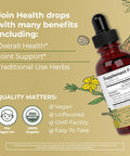 Maryruth Organics Joint Support Supplement by | Joint Health Herbal Blend Liquid Drops | Ginger Root | Licorice Root | Cats Claw | Devils Claw | Vegan | Non GMO | 30 Servings