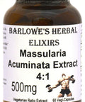 Barlowe's Herbal Elixirs Massularia Acuminata Extract 4:1-60 500mg VegiCaps - Stearate Free, Bottled in Glass!