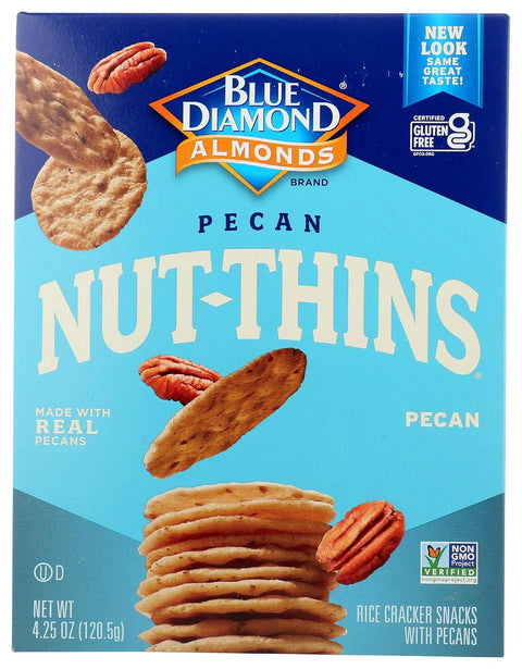 Blue Diamond Almonds Nut-Thins Hint of Sea Salt, 4.25 oz, Pack of 6