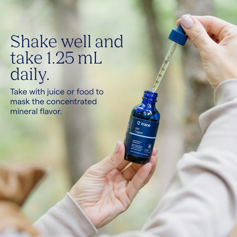 Trace Minerals Ionic Copper Liquid Copper Supplement for Blood Health Supports Healthy Connective Tissue Metabolism and Nerves 2 fl oz (48 Servings)