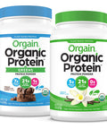 Orgain Organic Plant Based Protein Greens Powder Creamy Chocolate Fudge 1.94 Pound Organic Plant Based Protein Powder Peanut Butter Vegan Low Net Carbs Non Dairy Gluten 2.03 Pound