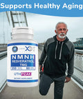 Genex Formulas 250Mg Nmnh + Resveratrol + Tmg (60 Capsules - 30 Servings) Nmnh (Dihydronicotinamide Mononucleotide) + 98% Resveratrol + Tmg For Healthy Aging - Non-Gmo, Gluten-Free, Vegetarian