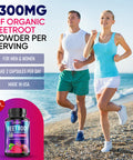 Built Nature Beetroot Supplement Capsules For Nitric Oxide Booster - Rich In Nitrates - Organic Beet Root For Natural Energy & Peformance - 60 Capsules