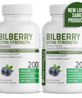 Bronson Bilberry Extra Strength Vaccinium Myrtillus, Promotes Eye Health And Supports Healthy Vision - Non Gmo, 200 Vegetarian Capsules
