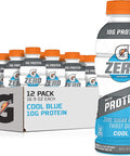 Gatorade Zero With Protein, 10g Whey Protein Isolate, Zero Sugar, Electrolytes, 3 Flavor Variety Pack, Liquid, Bottle, 16.9 Fl Oz, 12 Pack
