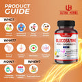 Ultra Herbs Glucosamine Chondroitin MSM - Joint Mobility Support Supplement Enhanced with Collagen Hyaluronic Acid Vitamin D3 | 150 Capsules