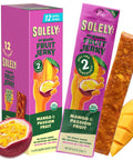 Solely - Organic Mango Fruit Jerky - 12 Individually Wrapped Fruit Strips - Fruit Leather Made from Dried Fruits - Healthy Snacks, Vegan - 0.8oz (23g)
