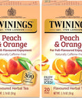 Twinings Lemon & Ginger, Caffeine-Free Herbal Tea Bags, 100 CT Box (1 Pack) | Spicy & Tangy, Ginger, Lemon Peel, Lemongrass, Blackberry Leaves, Soothe Digestion, 100 Foil Lined Individually Wrapped Bags