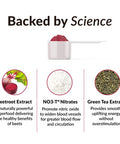 Force Factor Total Beets Beet Root Powder with Energy, NO3-T s to Support Circulation, Pressure, Flow, and Stamina - Plus Green Tea Extract. A Superfood Supplement, 30 Servings