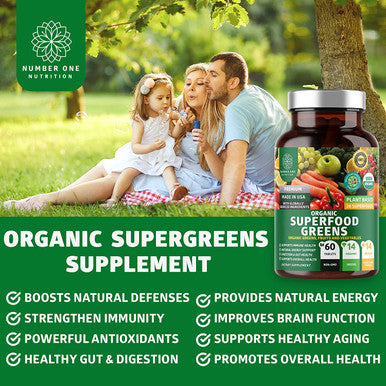 N1N Premium 10 in 1 Immune Support Booster 10 Potent Ingredients and Organic Superfood Greens 28 Powerful Ingredients All Natural to Support Gut Health and Overall Wellness 2 Pack Bundle