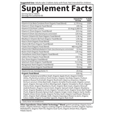 Garden of Life mykind Organics Whole Food Multivitamin for Men, 120 Tablets, Vegan Mens Vitamins and Minerals for Mens Health and Well-being, Certified Organic Vegan Mens Multi