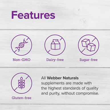 Webber Naturals Berberine Supplement 500 mg Per Pill 75 Vegetarian Capsules NonGMO Gluten and Dairy Vegan