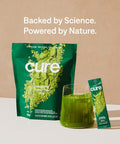 Cure Energizing Hydration Mix - Natural Energy Drink with Electrolytes and Caffeine | Made with Coconut Water | No Added Sugar | Vegan | Paleo Friendly | Peach + Matcha Bundle | 28 Packets
